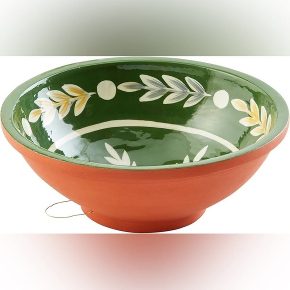 NEW! Mudpie Hand Painted Terracotta Bowl